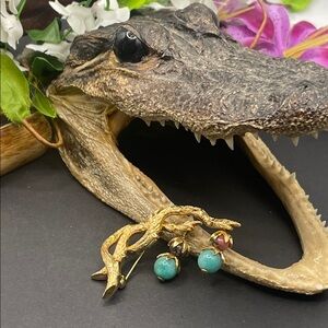 Grossé for Dior gold plated branch brooch vintage 🔥